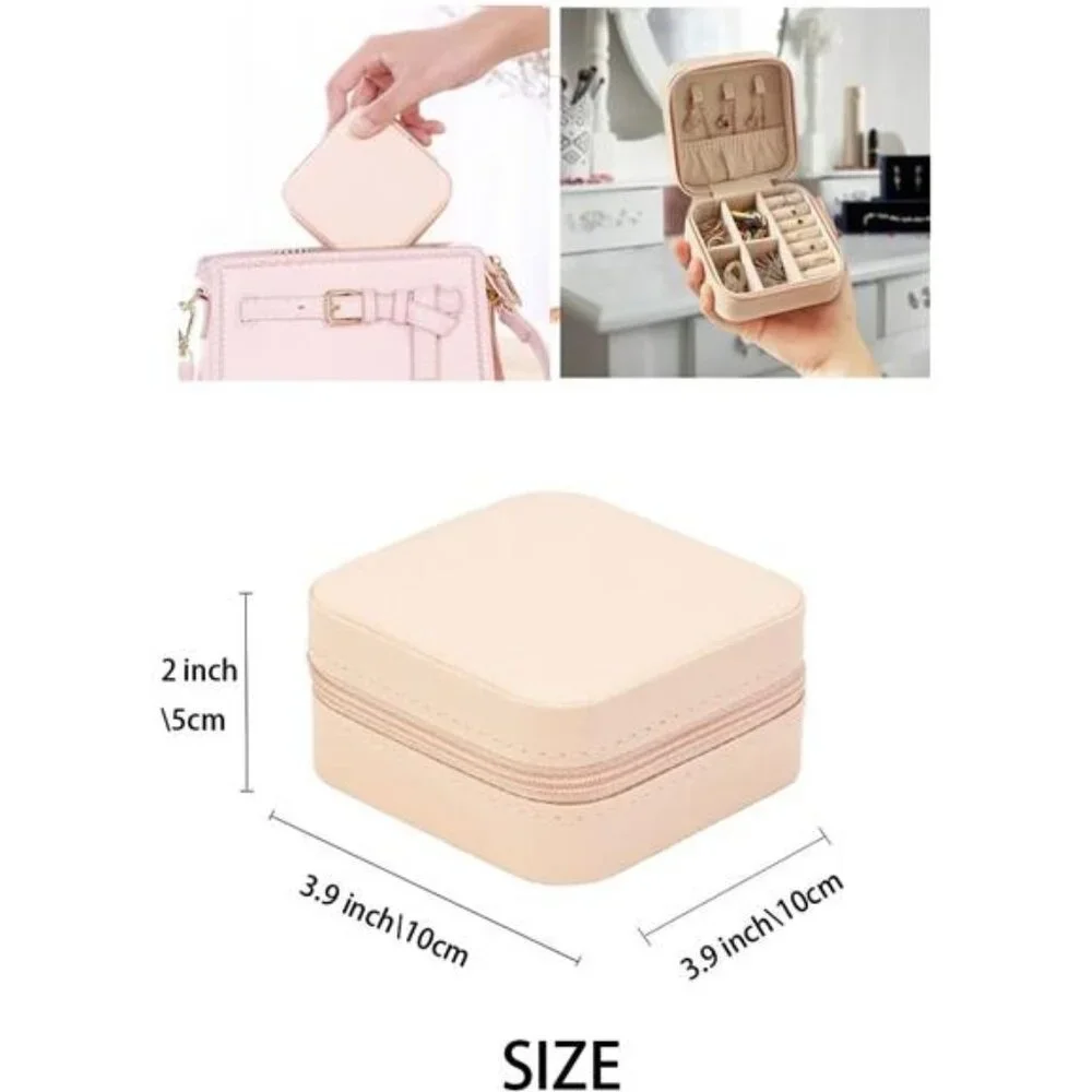 Travel Jewelry Case, Mini Portable Jewelry Travel Boxes, Small Jewelry